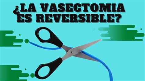 la vasectomia es reversible
